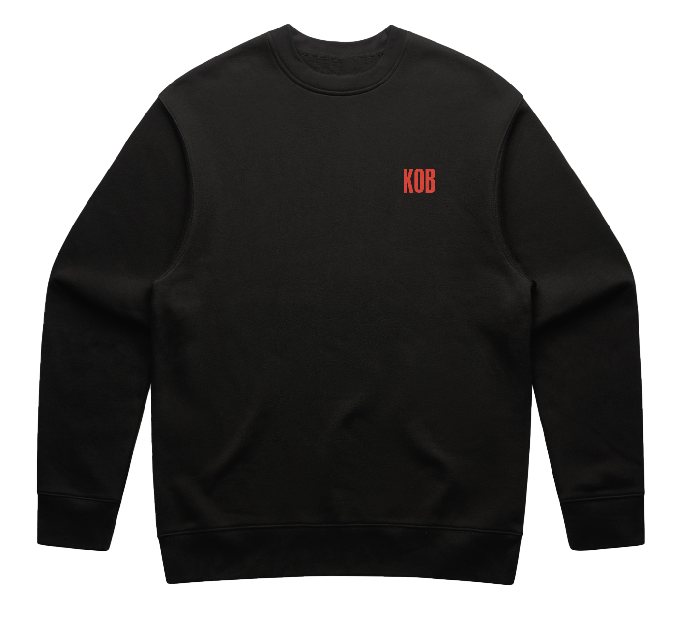 Red & Black Crew Neck