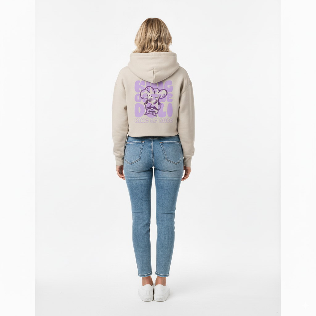 King of The Deli Cropped Hoodie