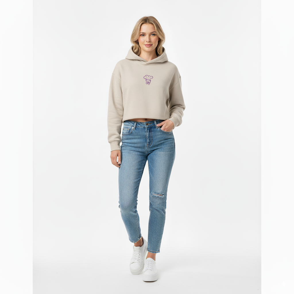 King of The Deli Cropped Hoodie