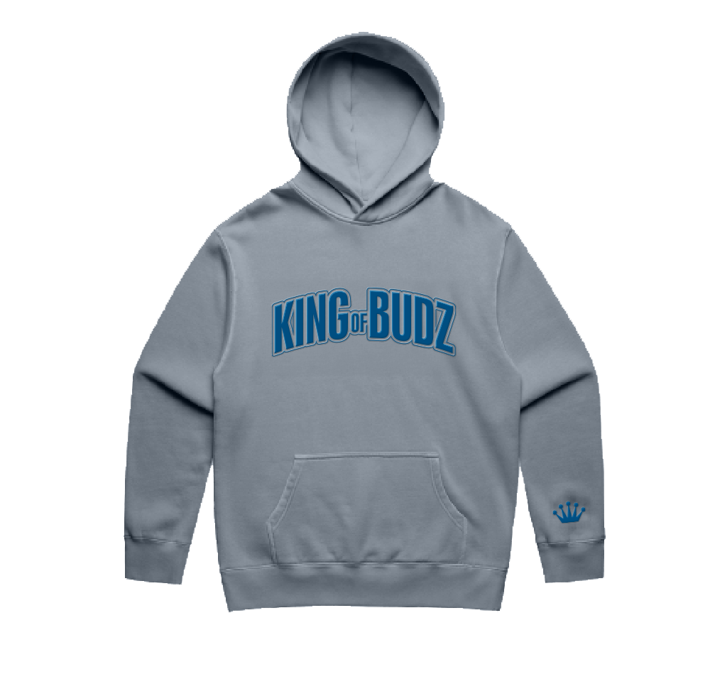 KOB Gray & Blue Embroidered Sweatshirt