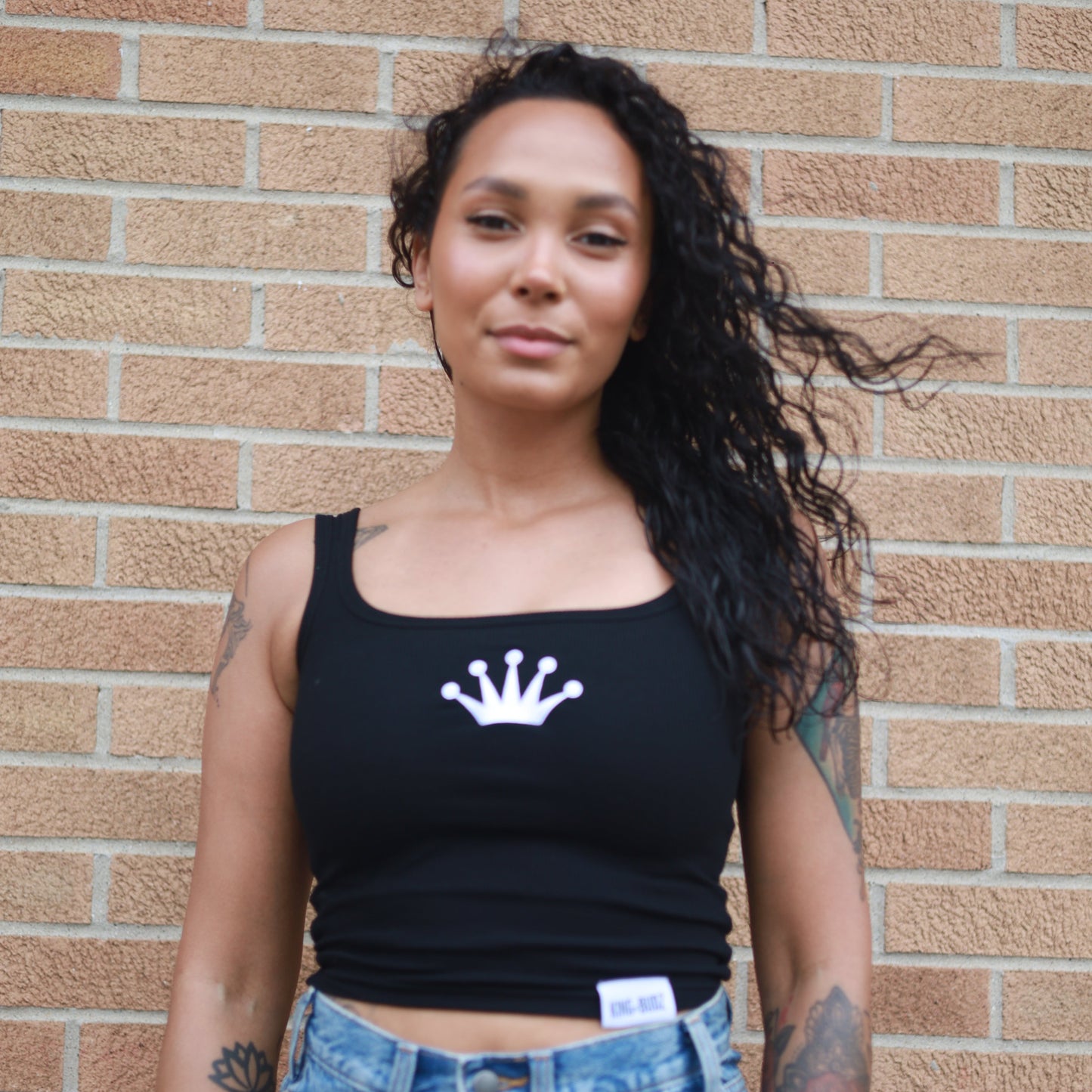 Crown Tank Top - Black
