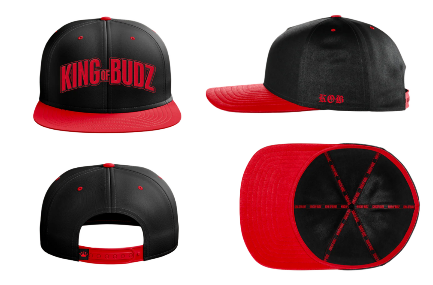 Red Flat Bill Hat