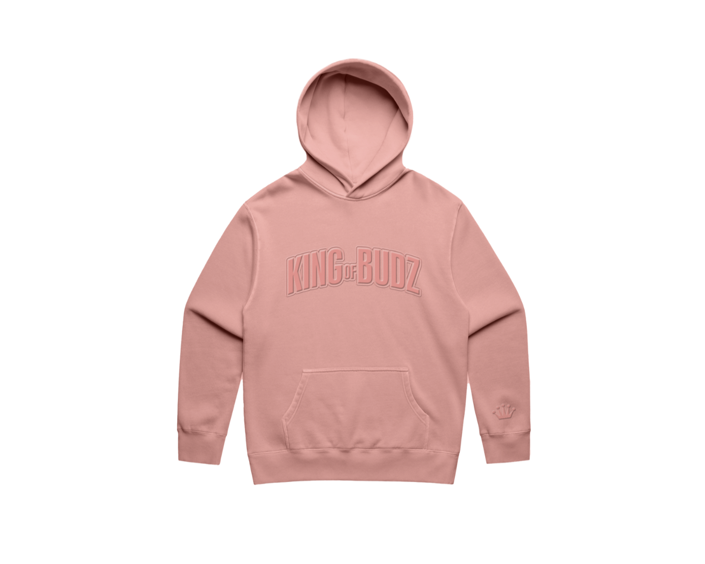 Pink Embroidered Hoodie