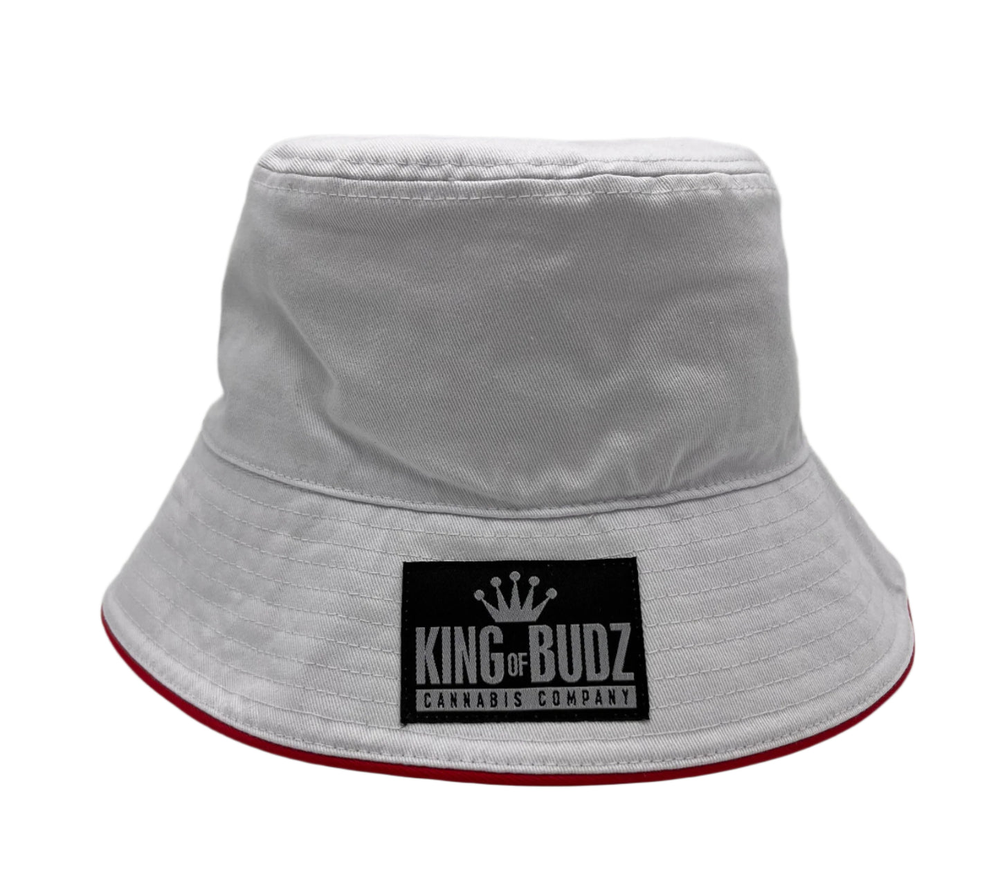 White Embroidered Bucket Hat