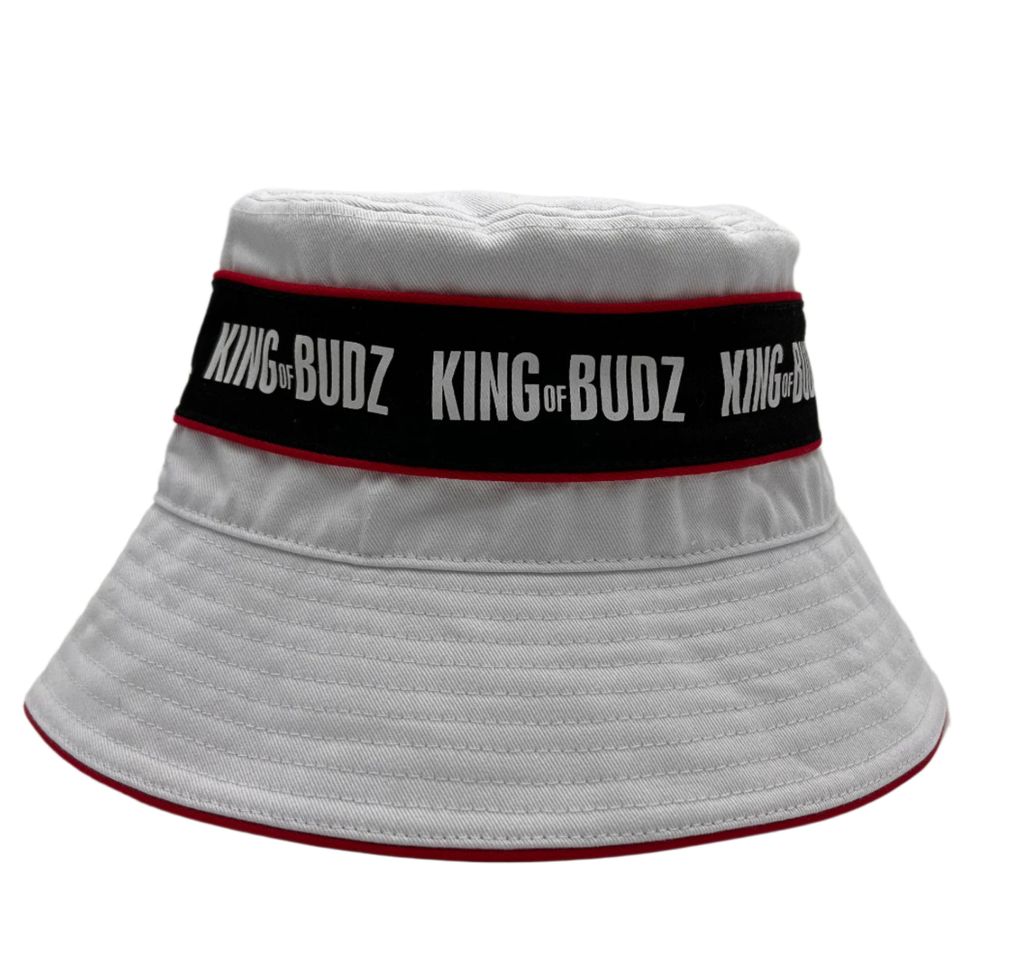 White Embroidered Bucket Hat