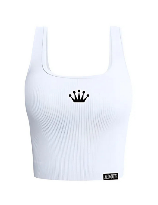 Crown Tank Top - White