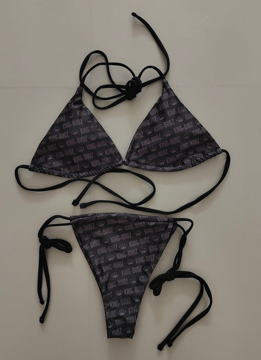 King of Budz Bikini - Gray/Black