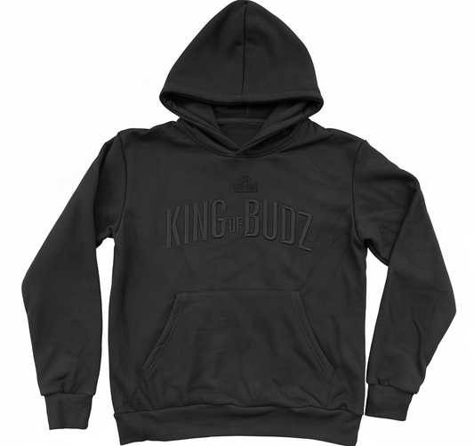 Black Embroidered KOB Hoodie